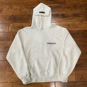 Essentials Fear of God Hoodie Light Heather Oatmeal (S)